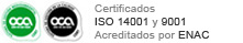 Certificados de gestión y calidad acreditado por ENAC - ISO 9001 - ISO 14001 - Pacto Mundial de la ONU